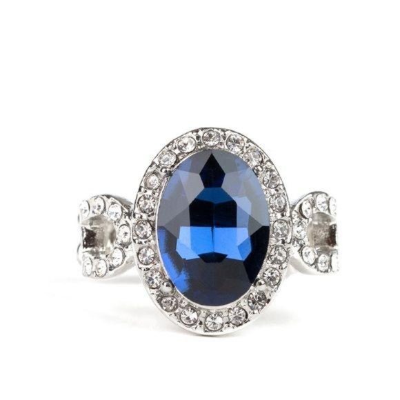 Jewelry - Magnificent Majesty – Blue Gemstone Stretchy Ring